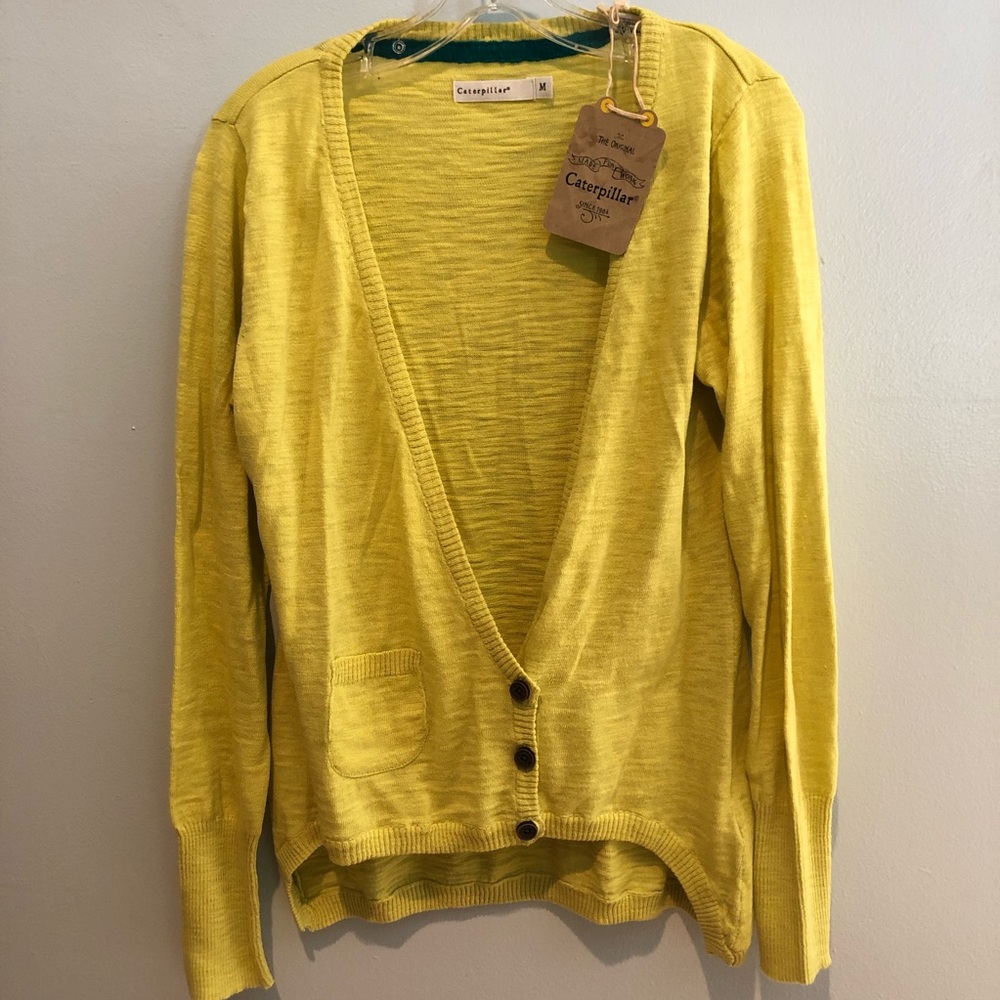 NWT CAT V-Neck Cardigan Sweater M